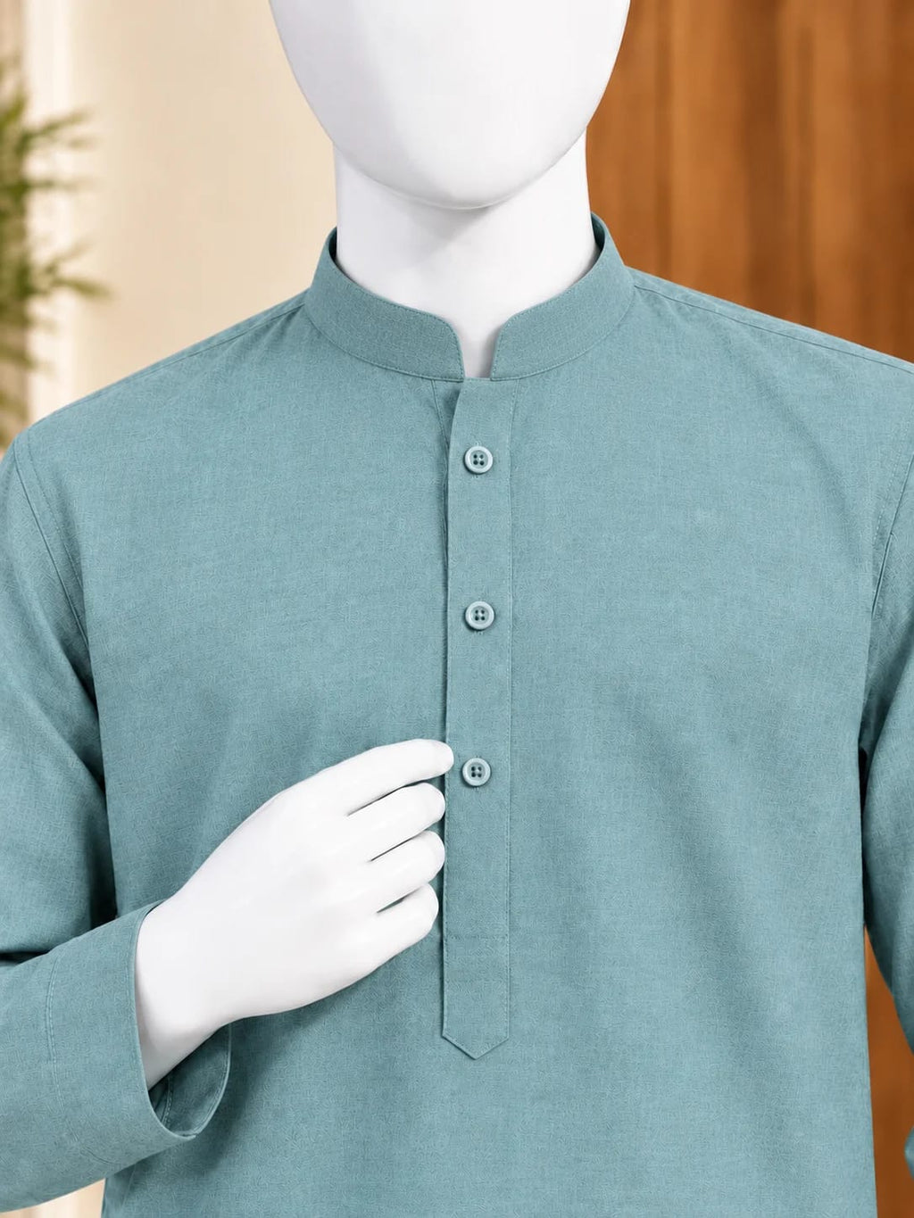 TR-1 ASH-TEAL KURTA SHALWAR