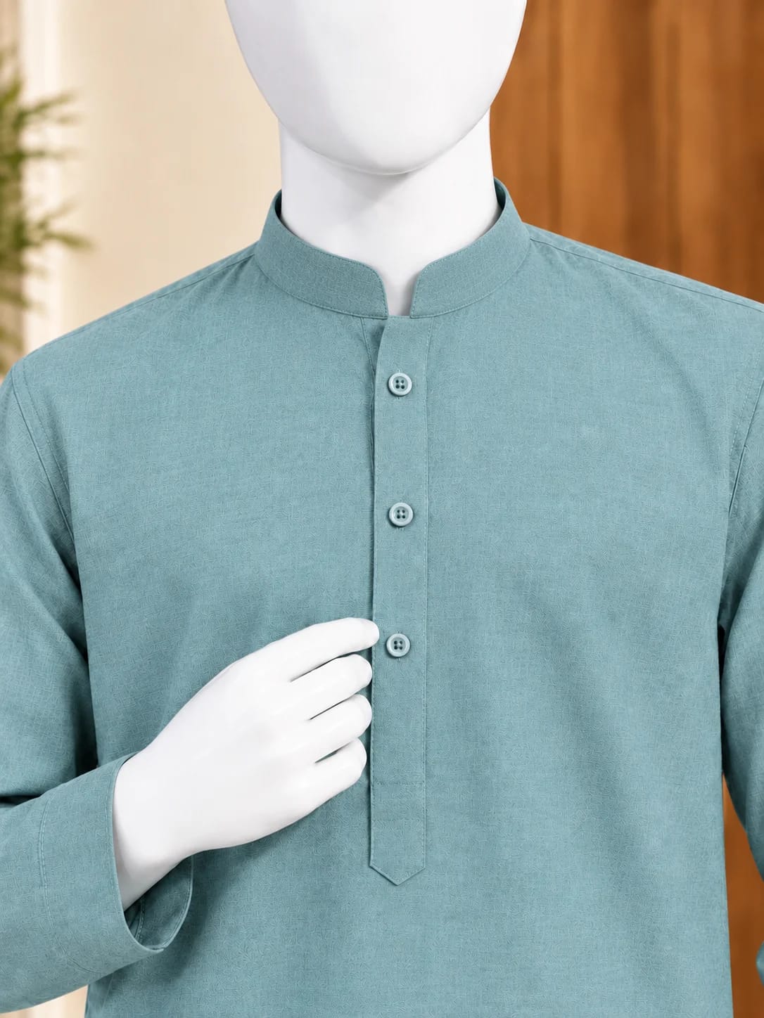 TR-1 ASH-TEAL KURTA SHALWAR