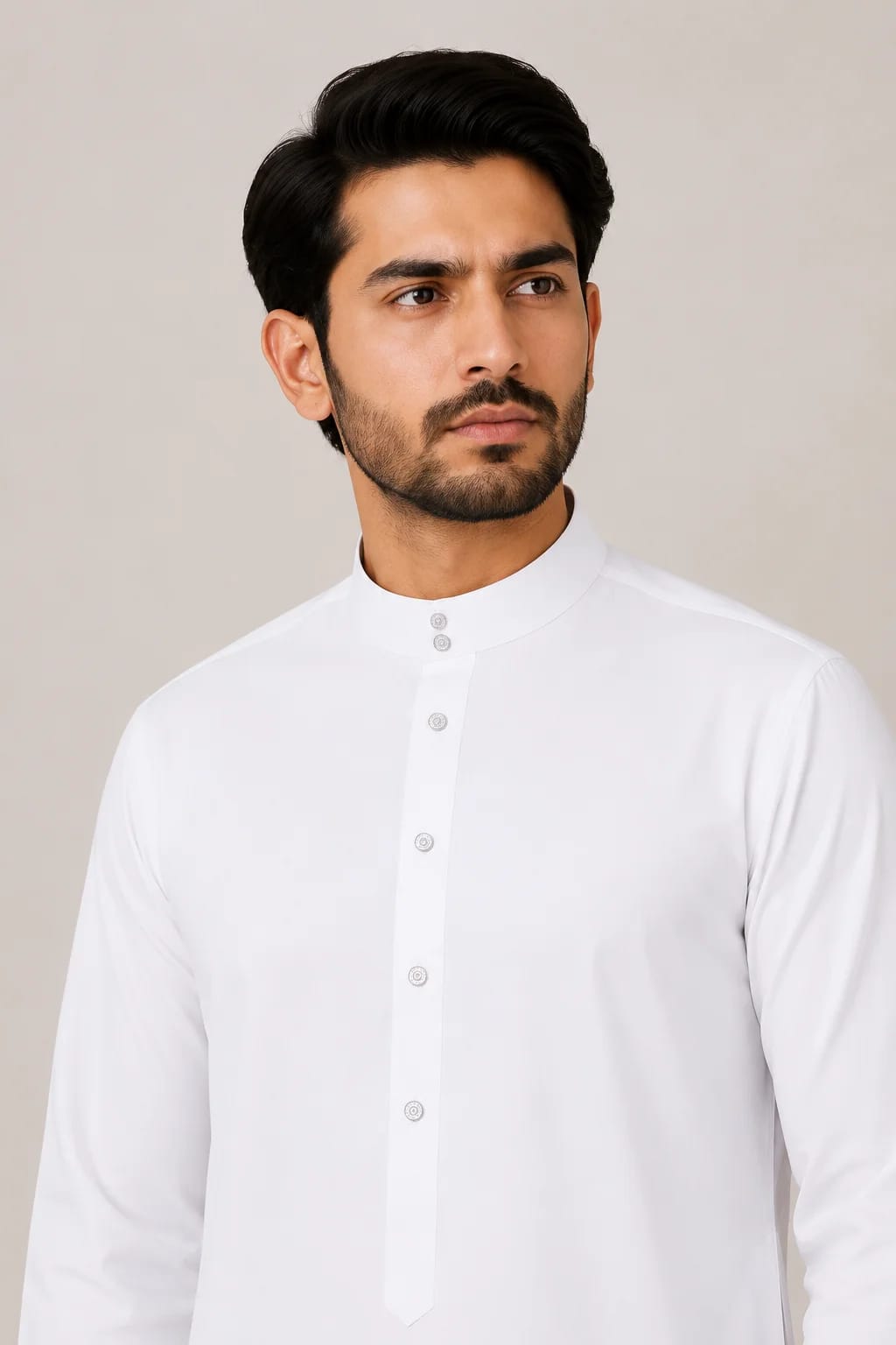 MEN'S WHITE JUBBA