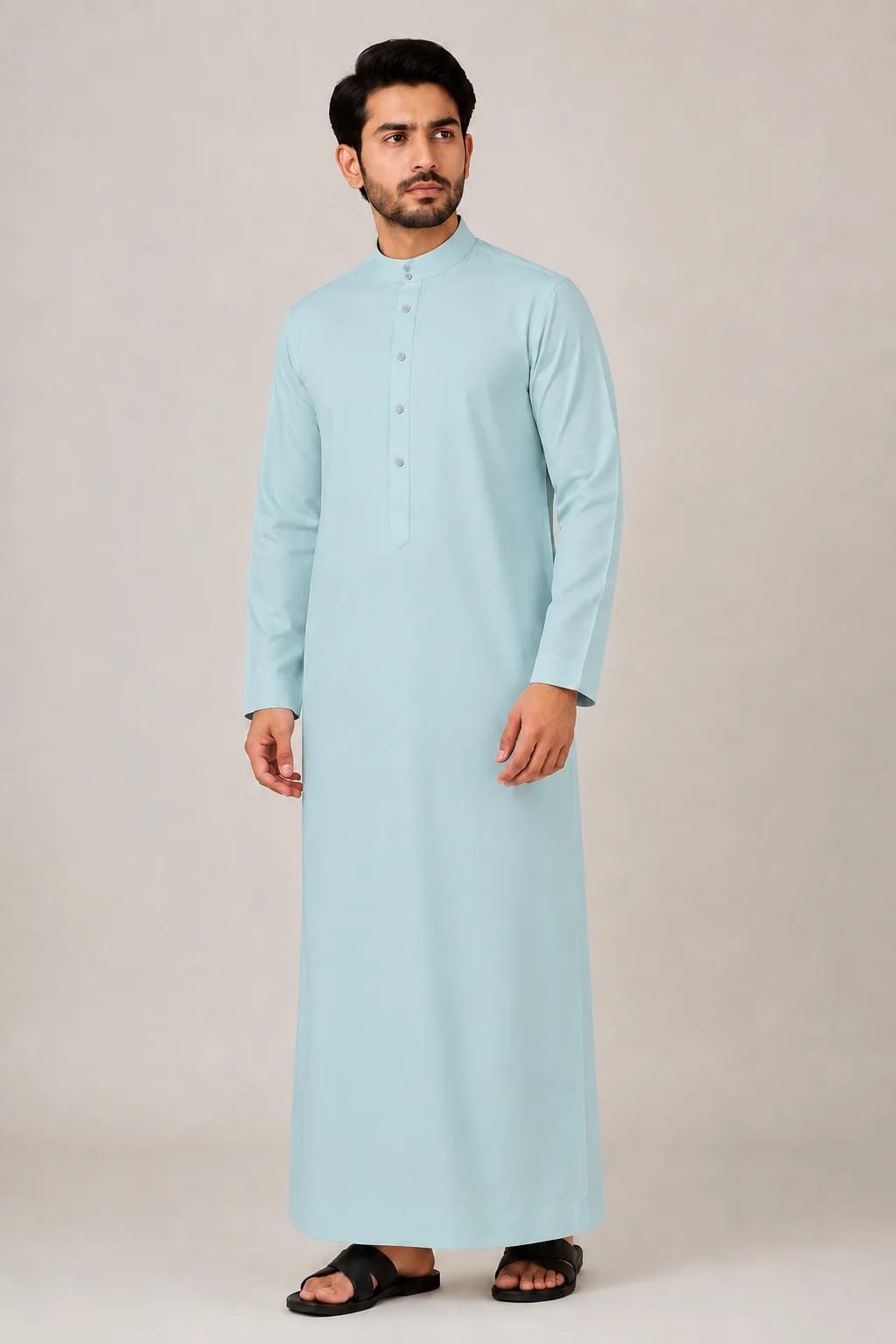 MEN'S LIGHT-GREEN JUBBA