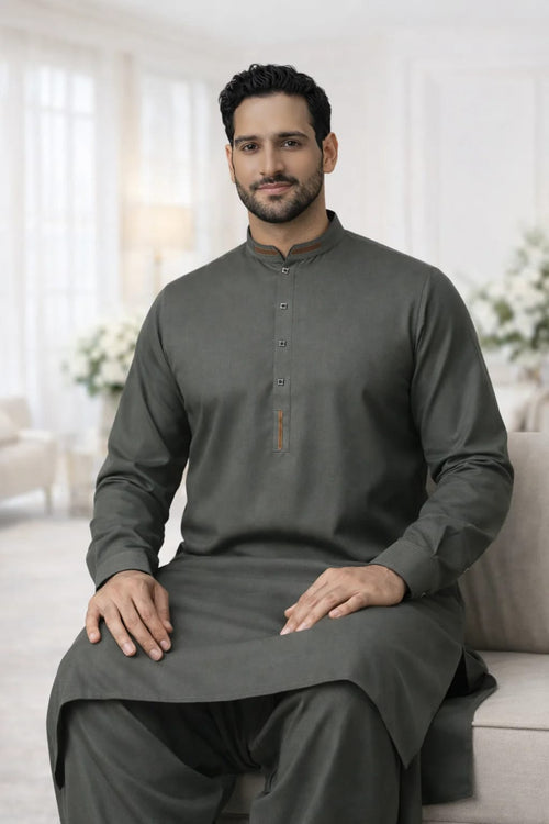 A-14 GRAY KURTA