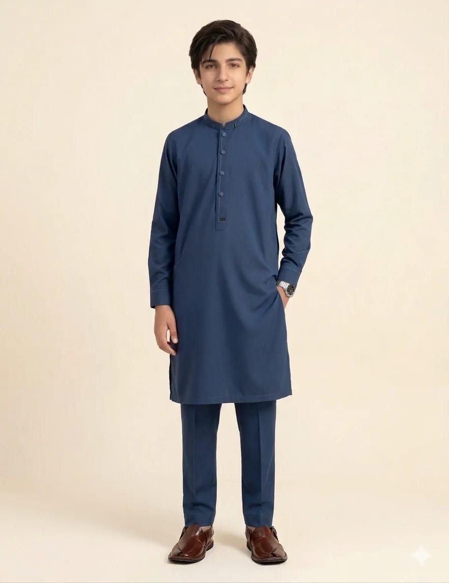 A-1 BLUE BOYS KURTA SHALWAR