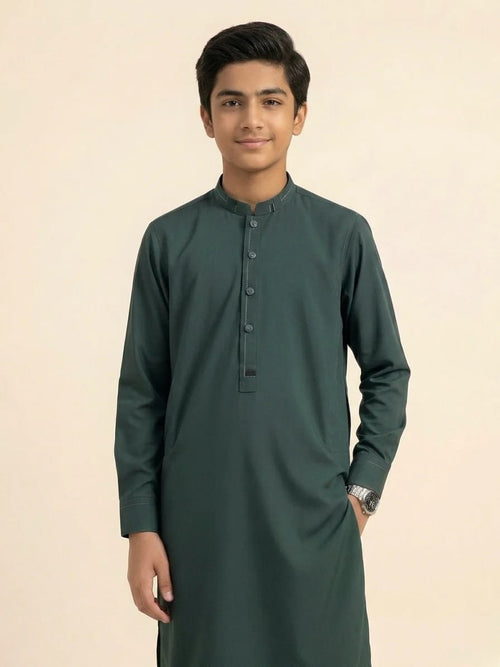 A-1 GREEN BOYS KURTA SHALWAR