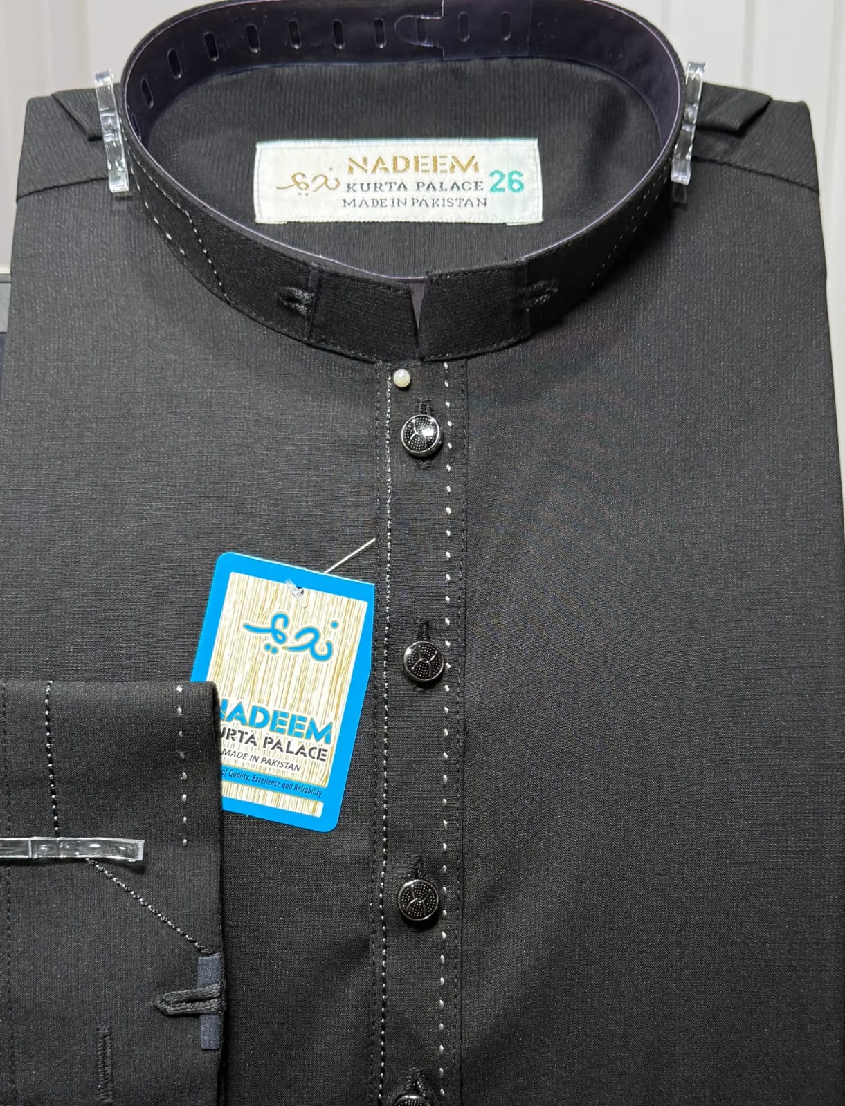 K-1 BLACK BOYS KURTA SHALWAR
