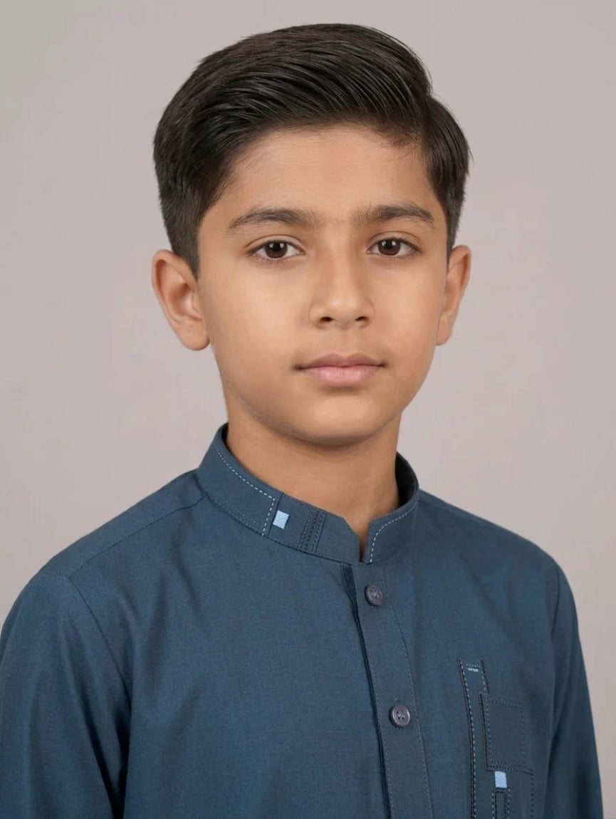 K-2 BOTTLE-GREEN BOYS KURTA SHLAWAR