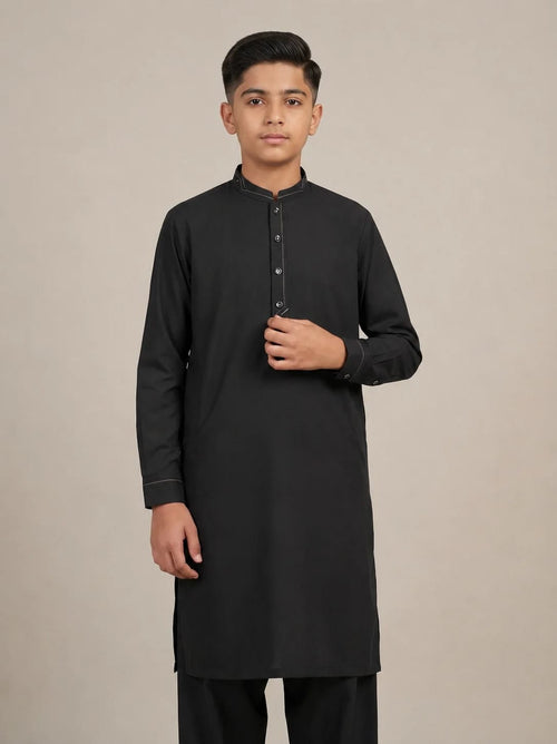 A-2 BLACK KURTA SHALWAR