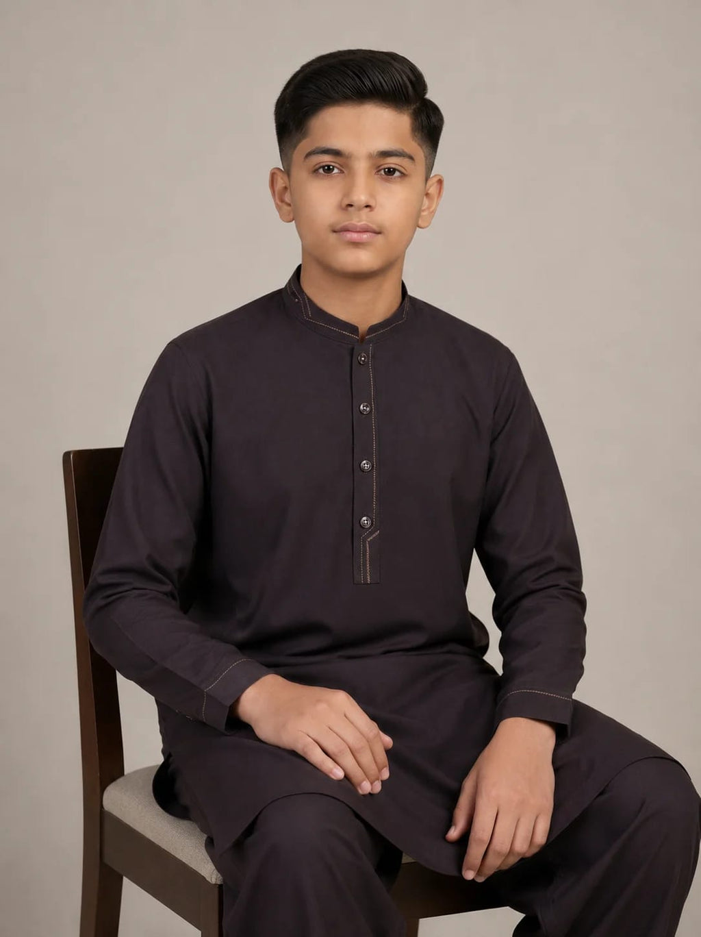 A-2 DEEP-MEHROON KURTA SHALWAR
