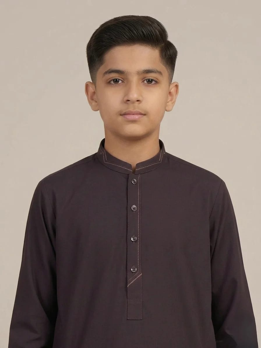 A-2 DEEP-MEHROON KURTA SHALWAR