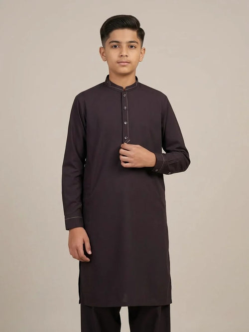 A-2 DEEP-MEHROON KURTA SHALWAR