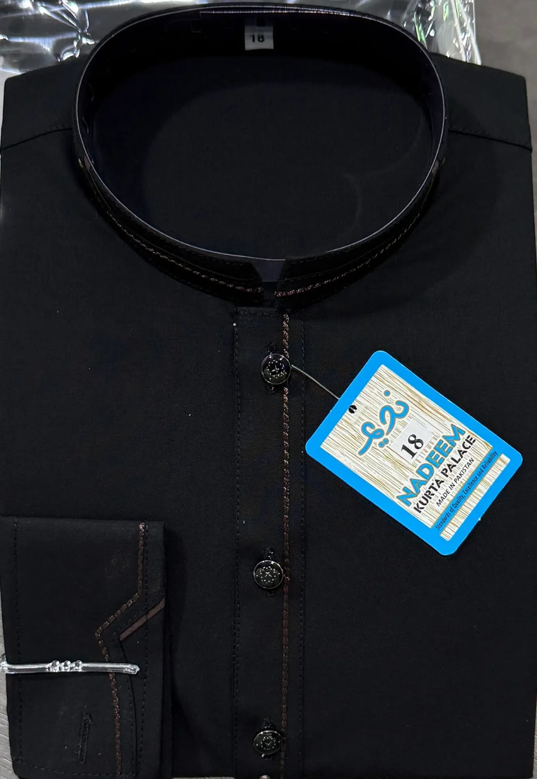 A-2 BLACK KURTA SHALWAR
