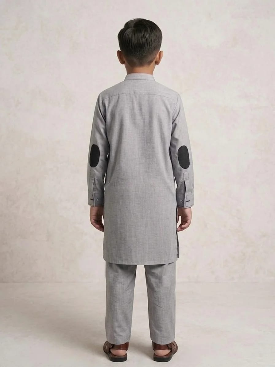 BOYS GL-1 ASHGRAY KURTA PAJAMA