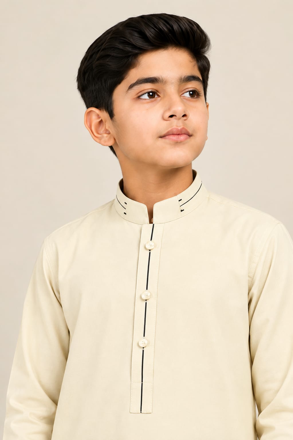 E1-4 VANILLA KURTA SHALWAR