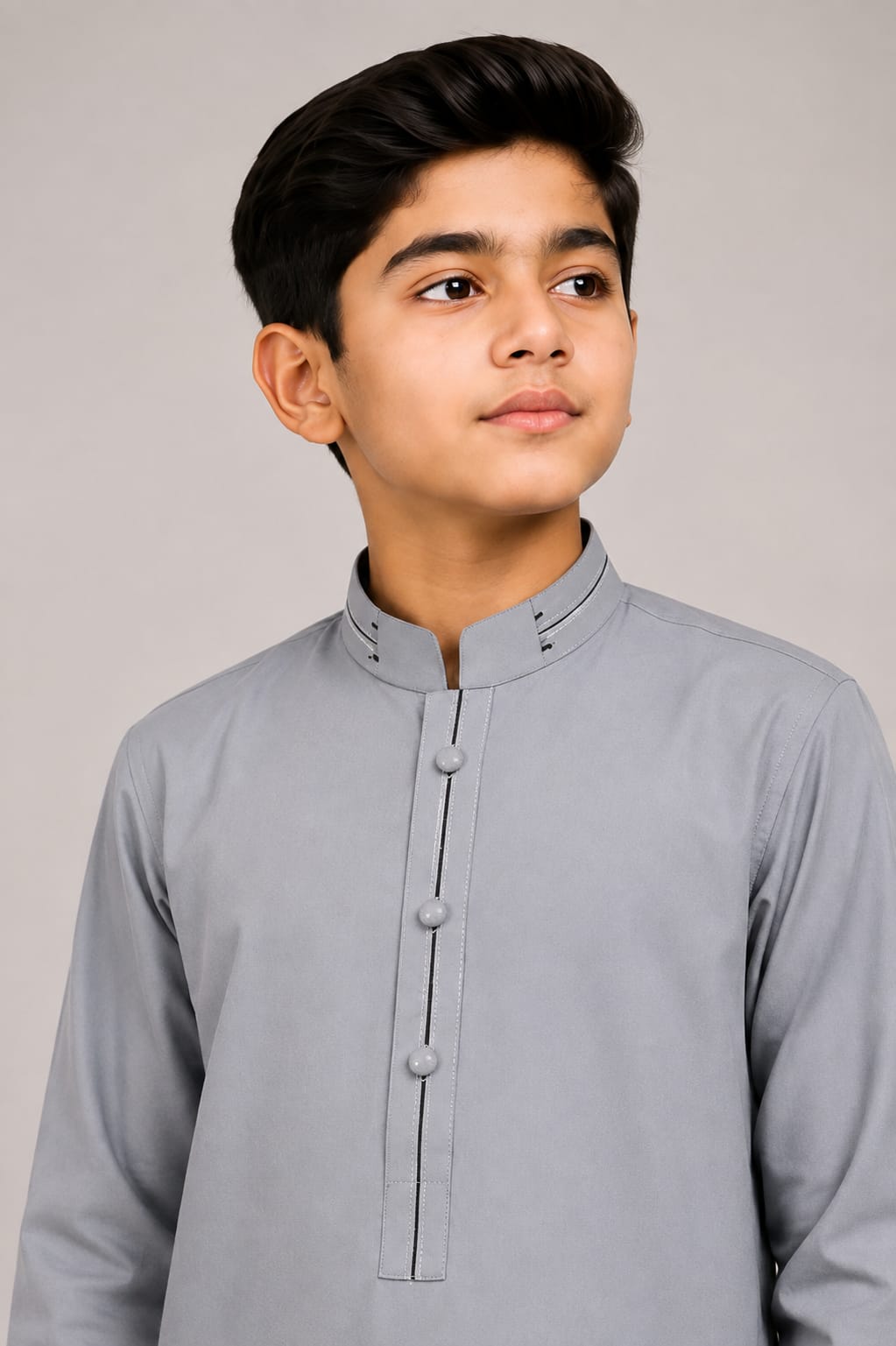 E1-2 GRAY KURTA SHALWAR