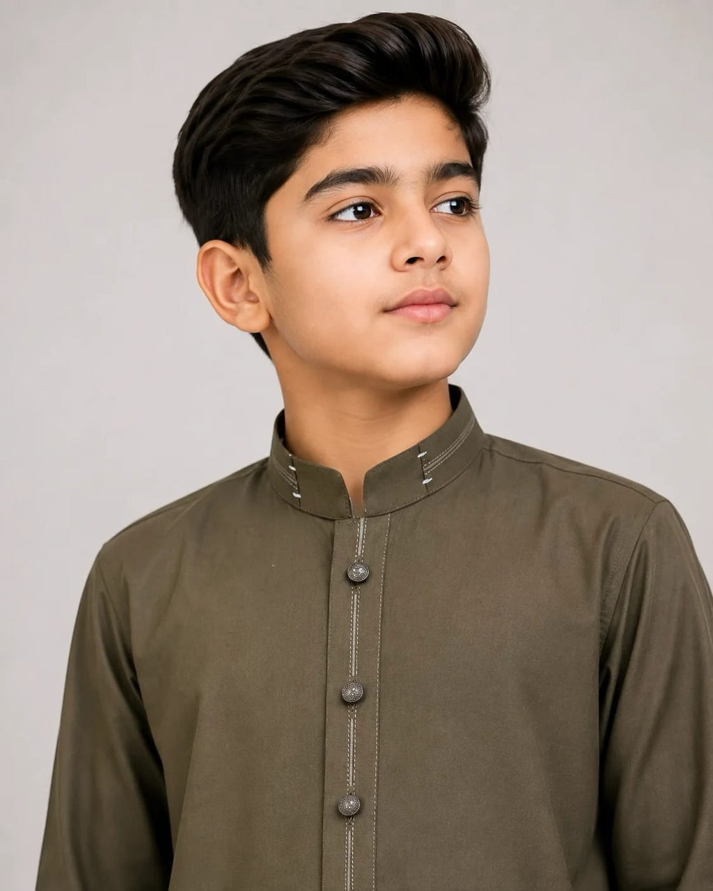 E1-3 MEHANDI KURTA SHALWAR