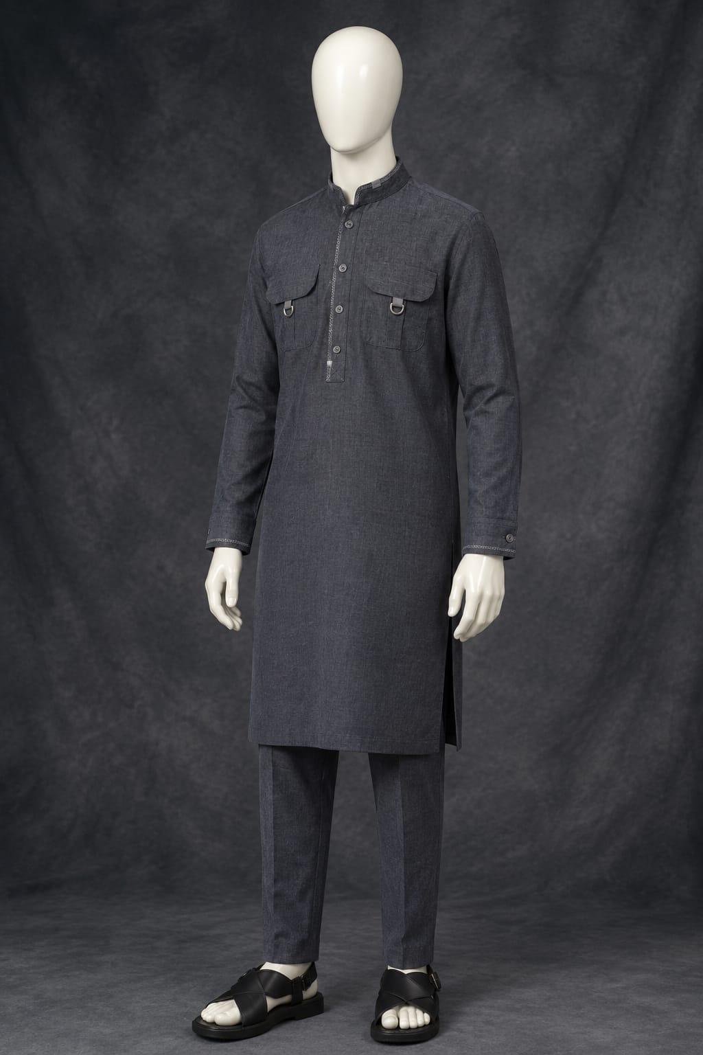 G-1 MALAYSIAN DOUBLE POCKET KURTA PAJAMA
