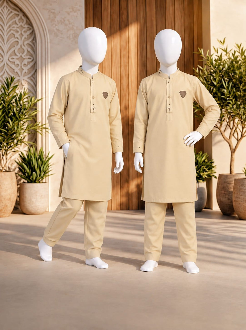 E2-1 CAMEL KURTA SHALWAR