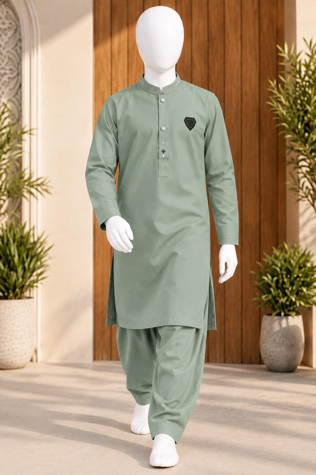 E2-3 PISTACHIO KURTA SHALWAR