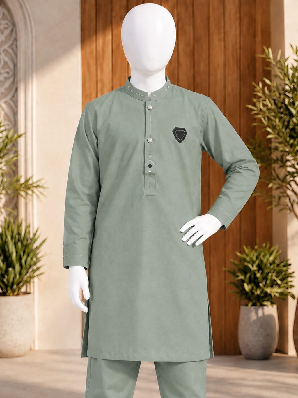 E2-3 PISTACHIO KURTA SHALWAR