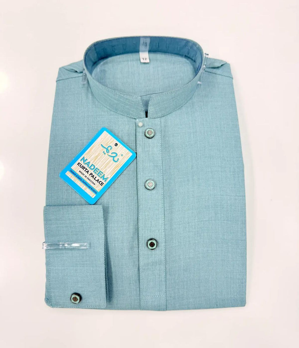 TR-1 ASH-TEAL KURTA SHALWAR