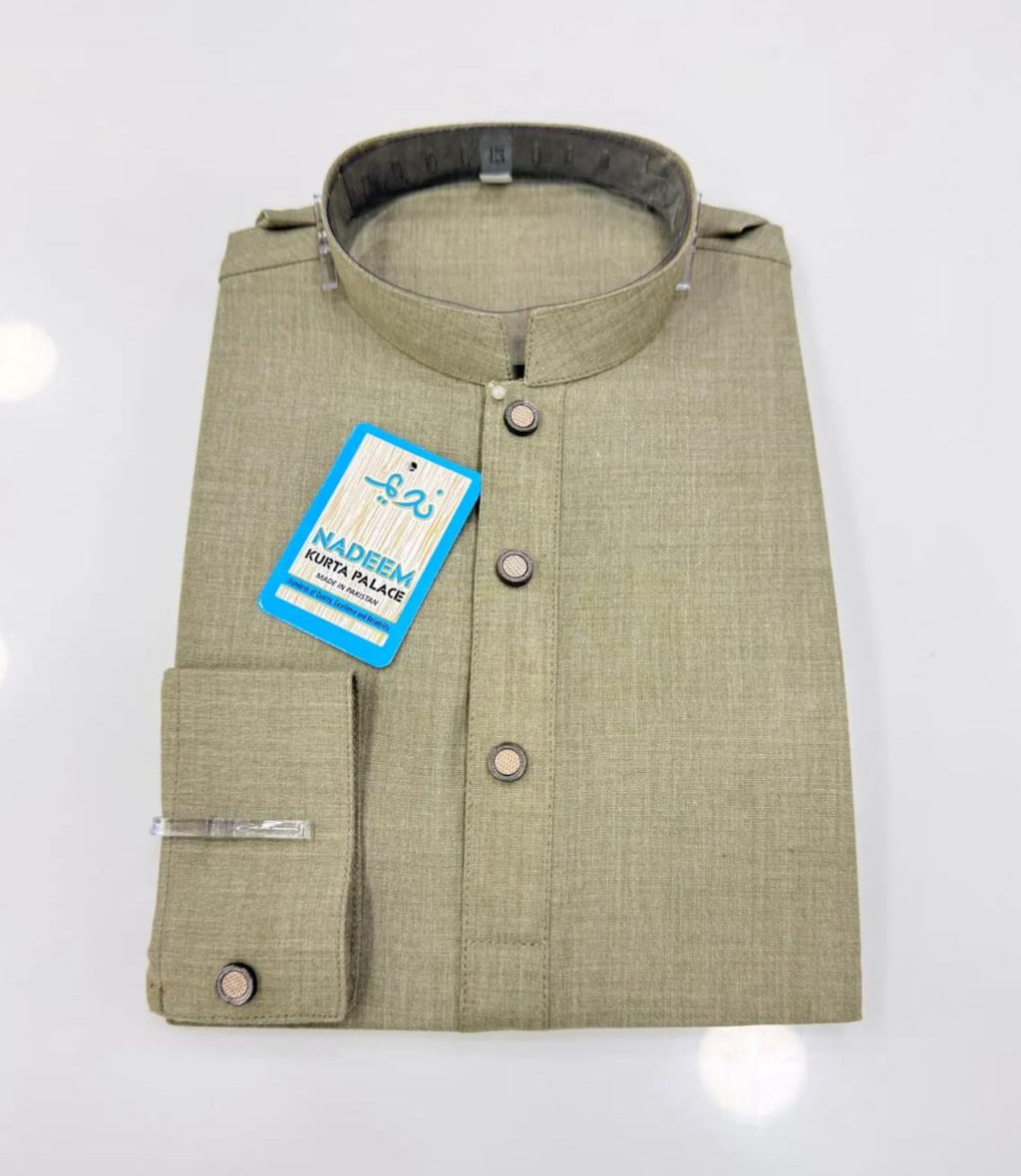 TR-1 SAGE-OLIVE KURTA SHALWAR