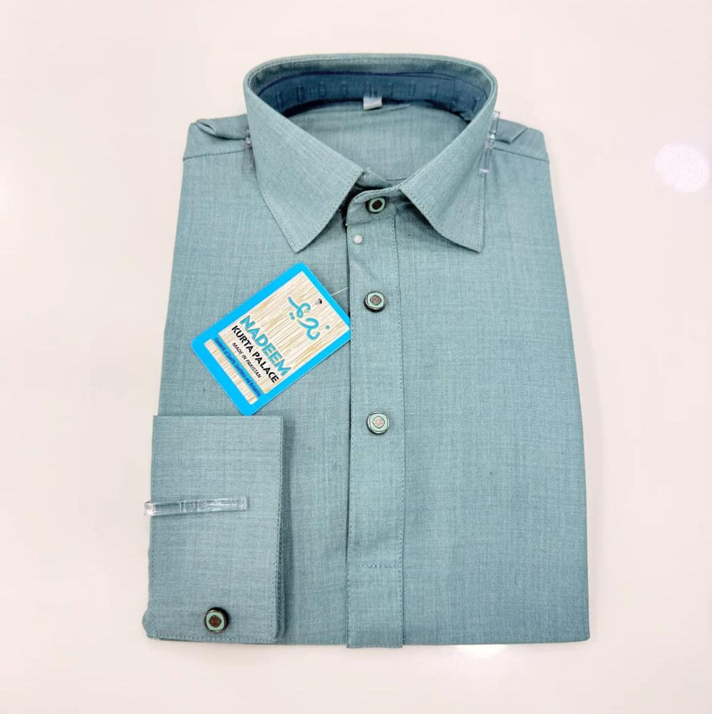 TR-1 ASH-TEAL KAMEEZ SHALWAR