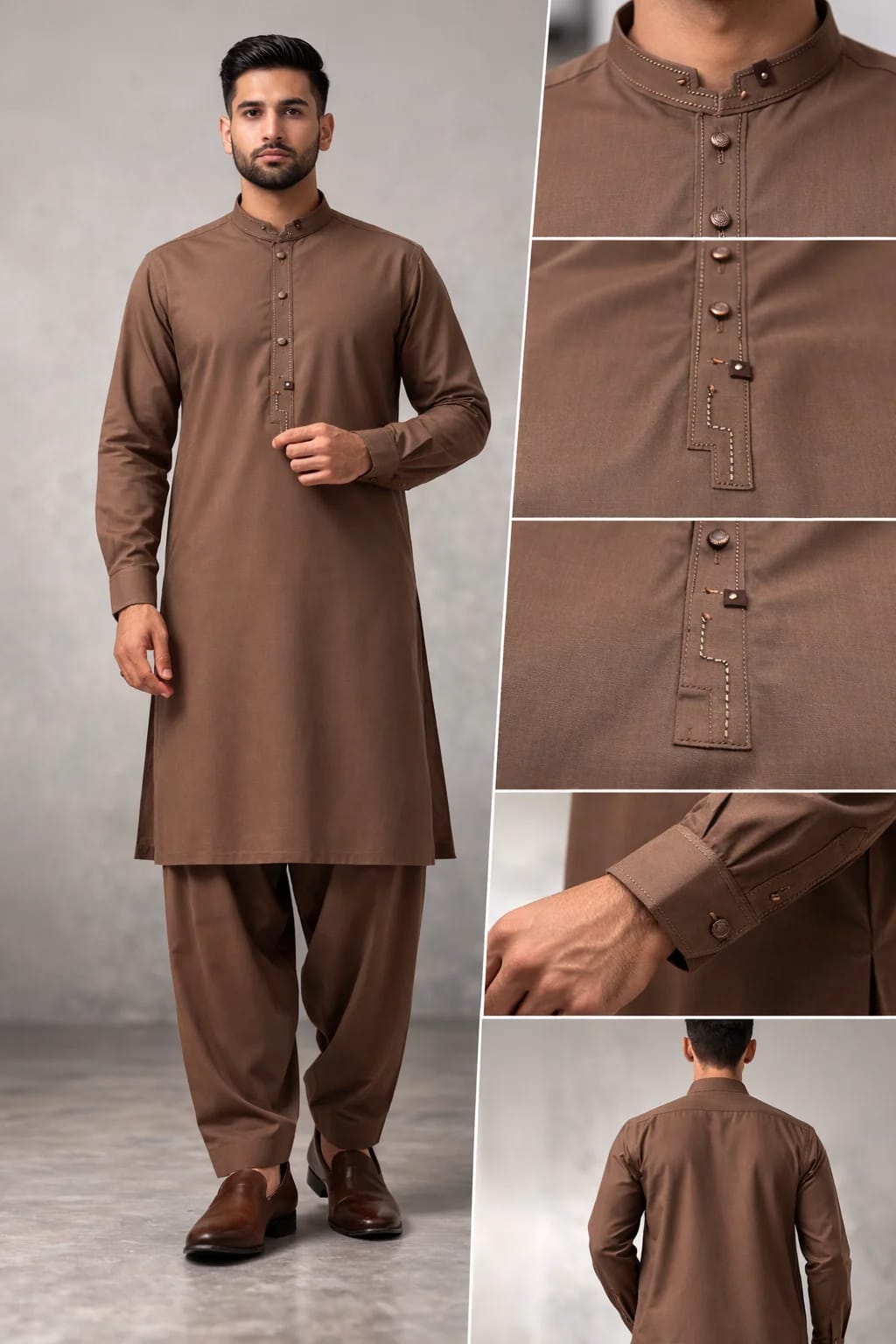 Buraq 12 Copper Kurta Shalwar