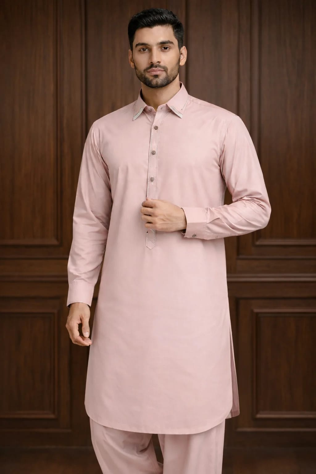 Buraq 14 Tea Pink Kurta Shalwar