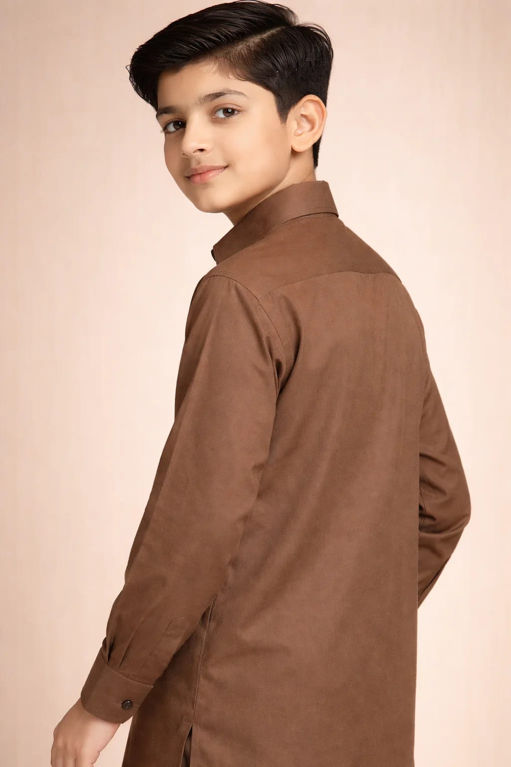 PS LEATHER BROWN SHIRT COLOR