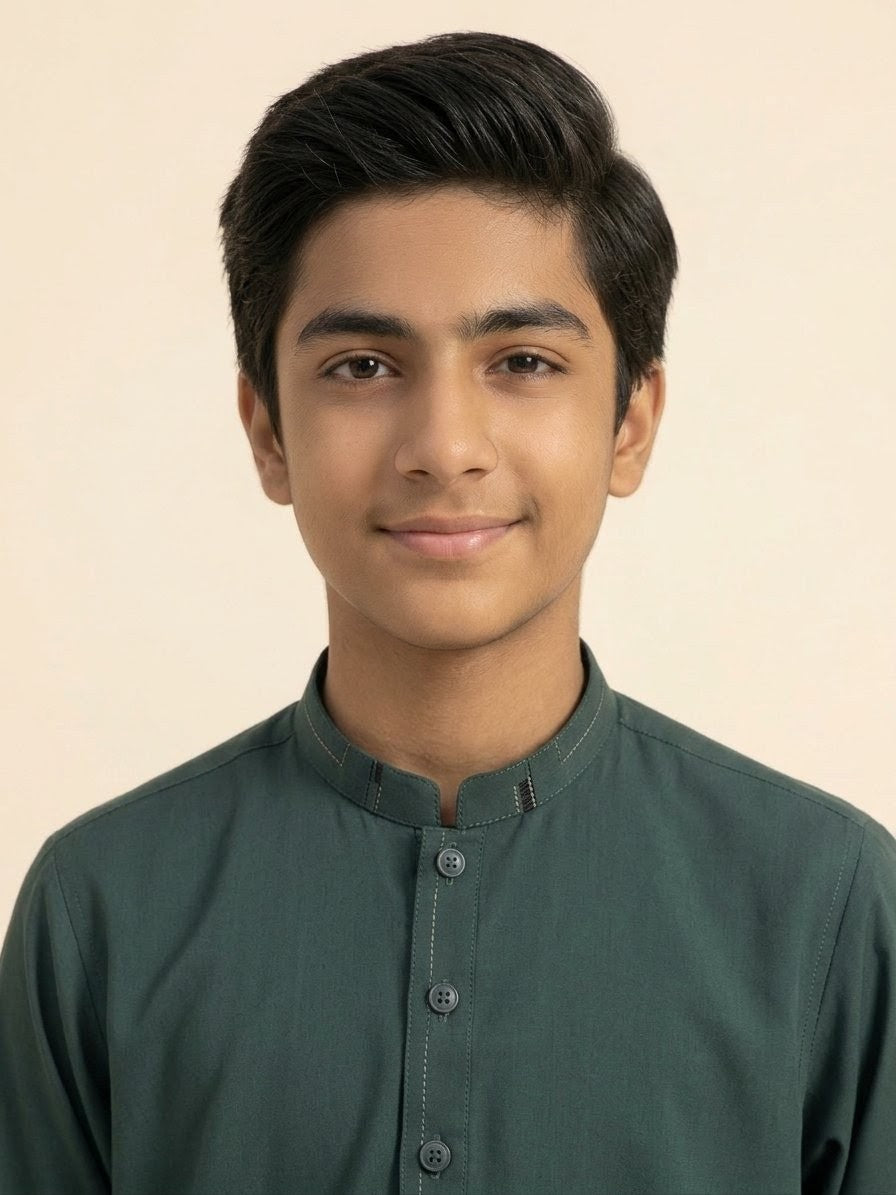 A-1 GREEN BOYS KURTA SHALWAR