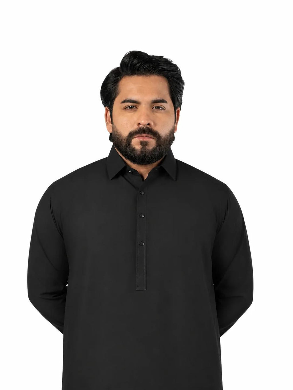 A-5 DEEP-BLACK KAMEEZ SHALWAR