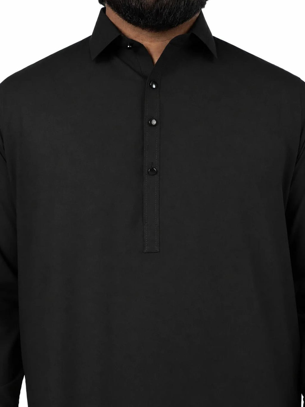 A-5 DEEP-BLACK KAMEEZ SHALWAR