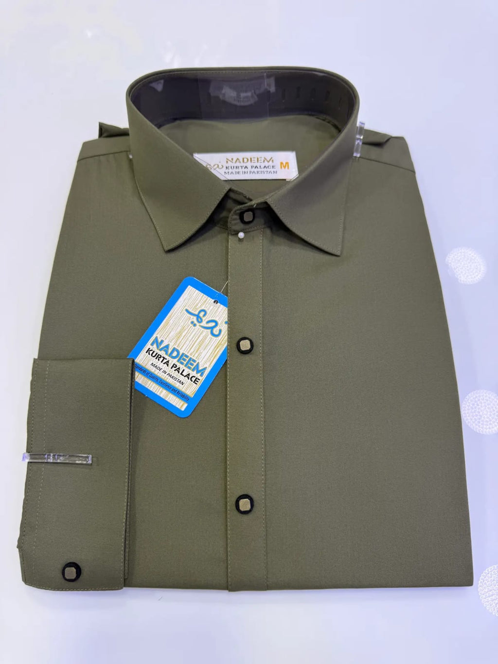 ANDAZ 001 OLIVE-SAGE KAMEEZ SHALWAR