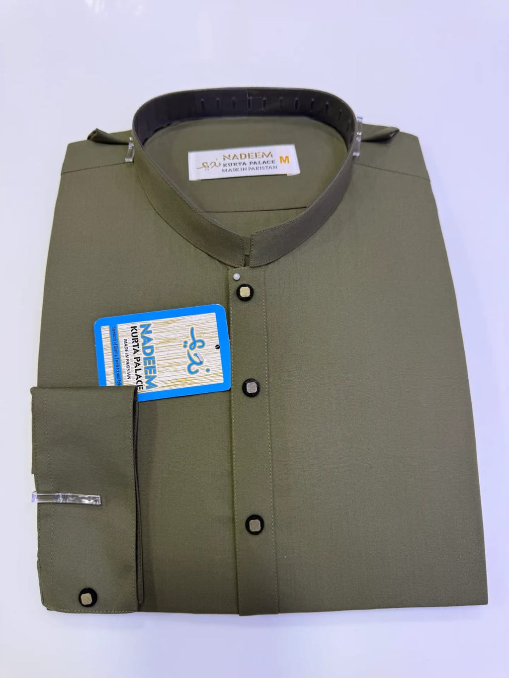 ANDAZ 002 OLIVE-SAGE KURTA SHALWAR