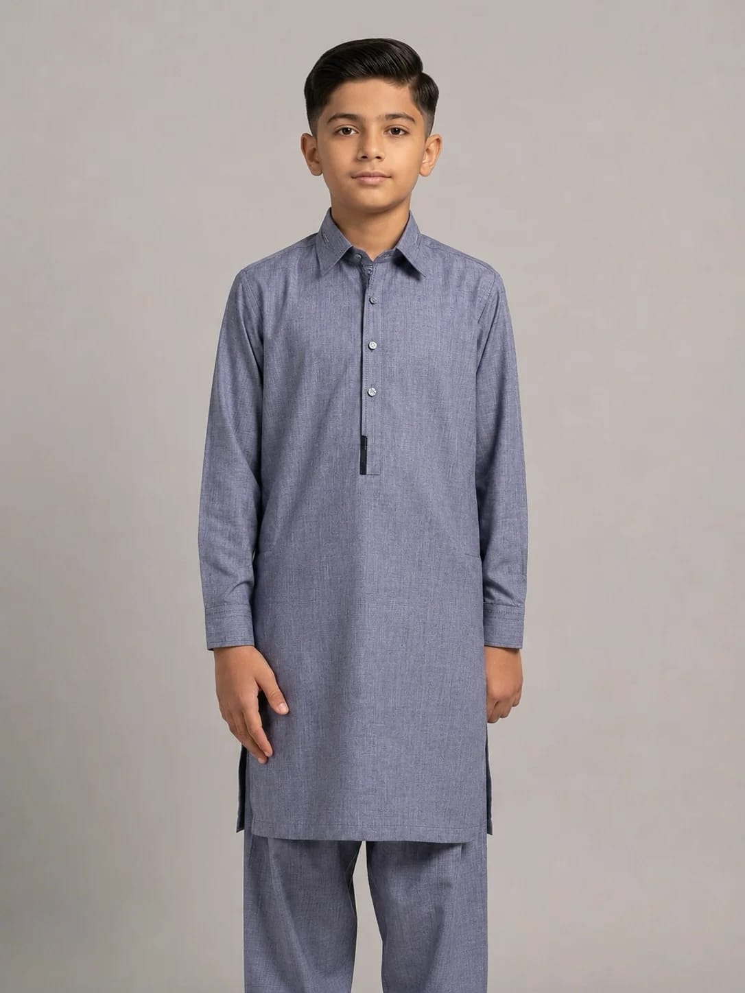 BOYS GL-2 ASHGRAY KAMEEZ SHALWAR