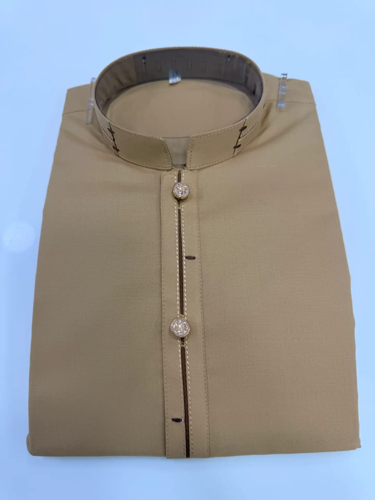 E1-1 KHAKI KURTA SHALWAR