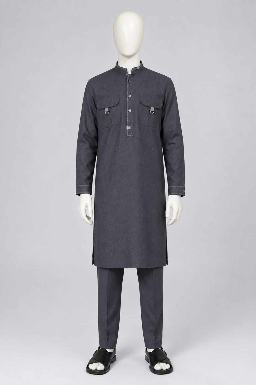 G-1 MALAYSIAN DOUBLE POCKET KURTA PAJAMA