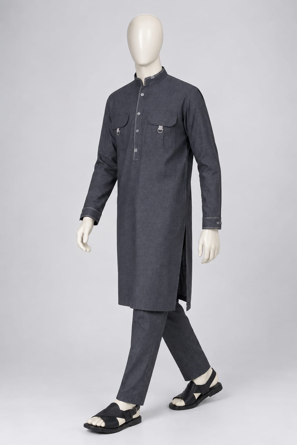 G-1 MALAYSIAN DOUBLE POCKET KURTA PAJAMA
