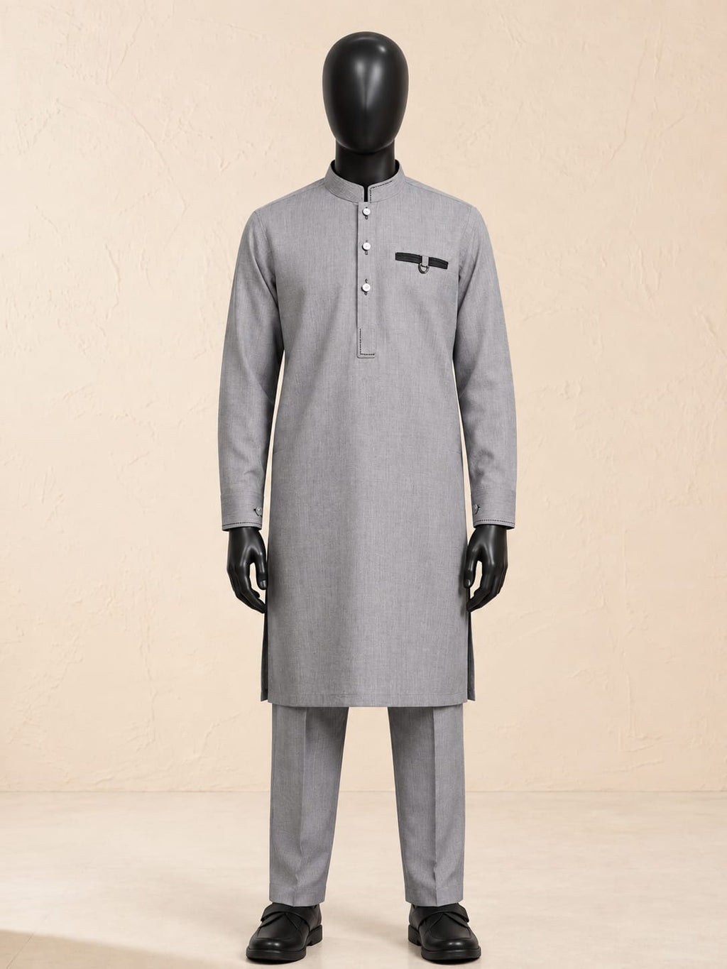 GL-1 ASHGRAY KURTA PAJAMA
