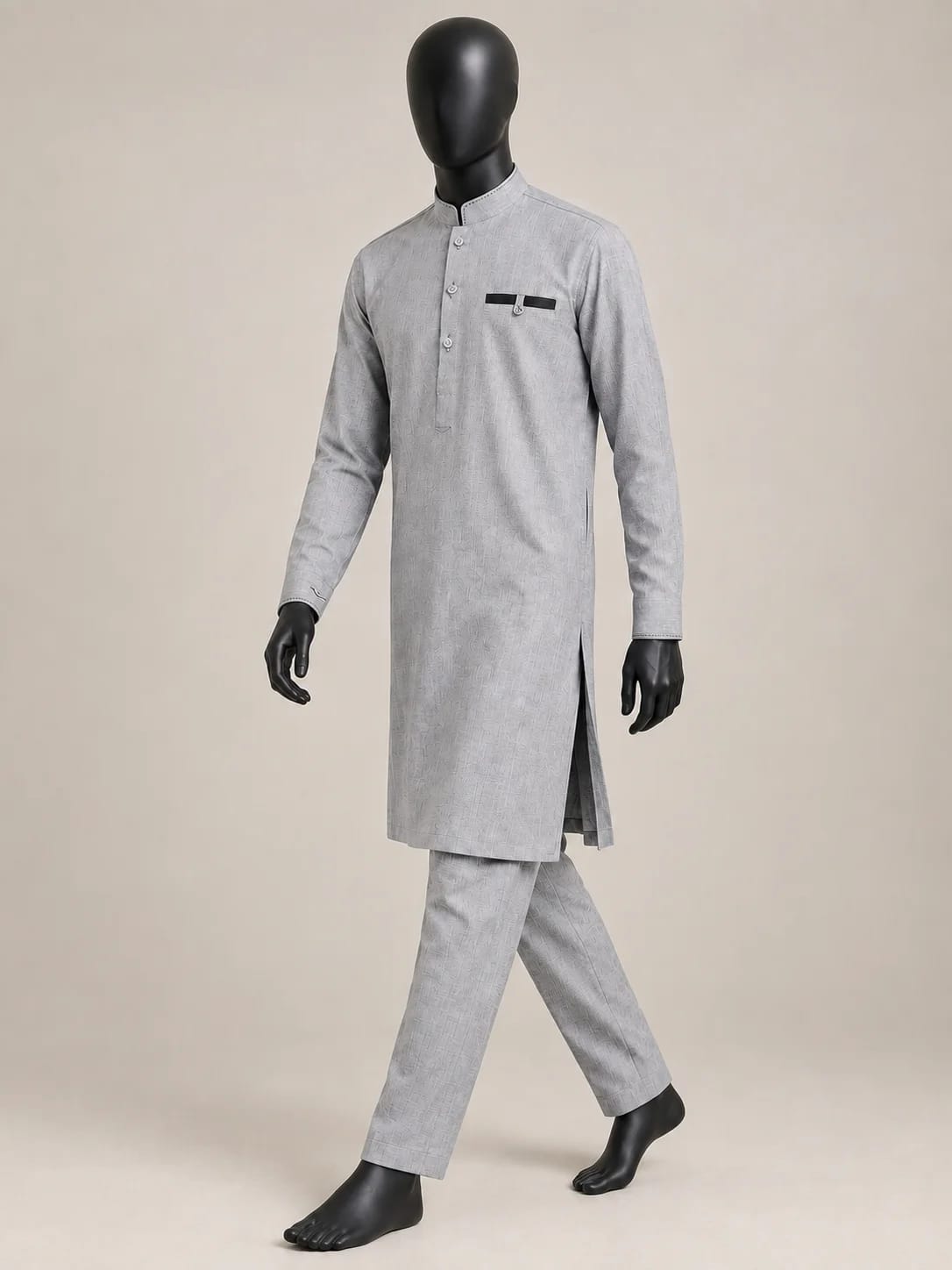 GL-1 ASHGRAY KURTA PAJAMA