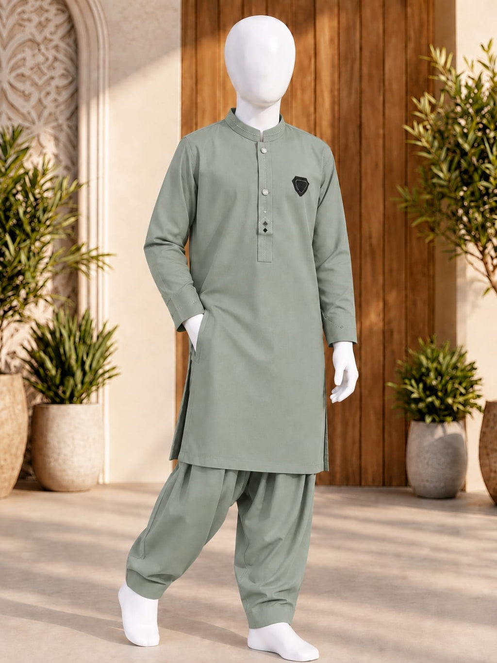 E2-3 PISTACHIO KURTA SHALWAR