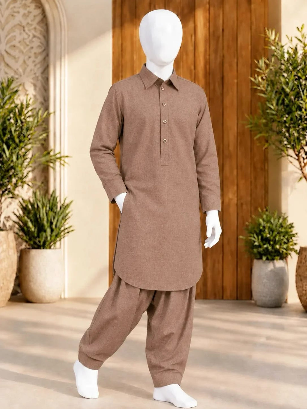 TR-1 COPPER KAMEEZ SHALWAR