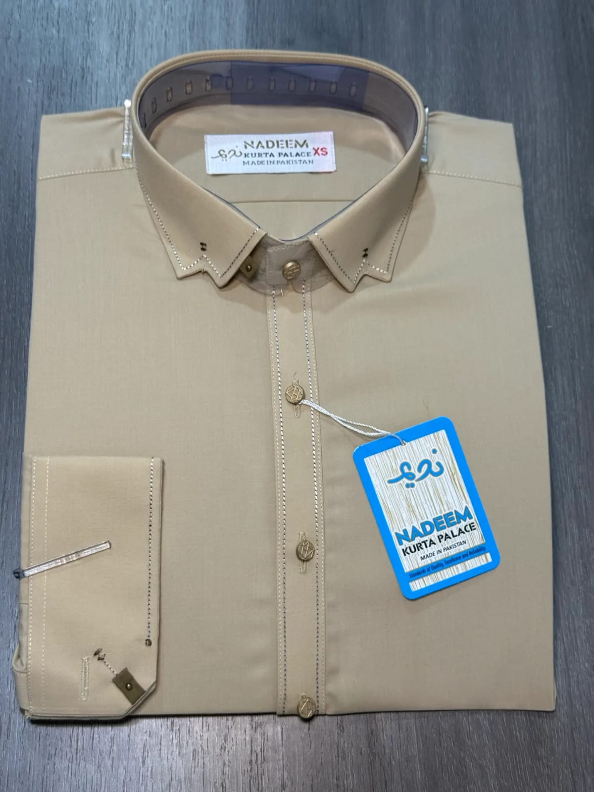 Buraq 009 Khaki Kameez Shalwar