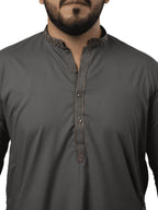 E-30 SMOKEY-GRAY KURTA SHLAWAR