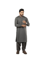 E-30 SMOKEY-GRAY KURTA SHLAWAR