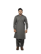 E-30 SMOKEY-GRAY KURTA SHLAWAR